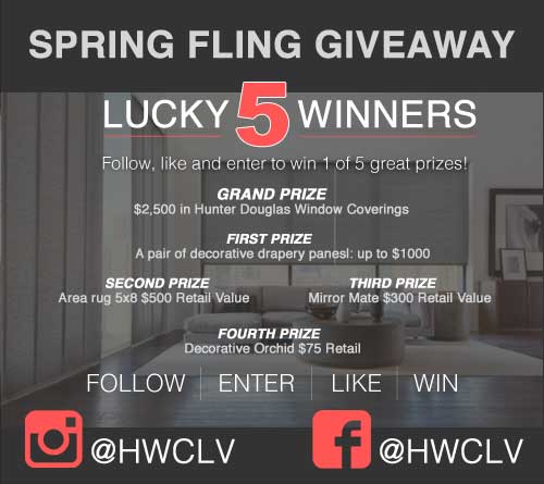 House of Window Coverings Spring Fling Giveaway